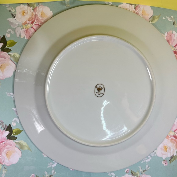 Fine Italian Design China plate, angels gold and blue design, so elegant plate! - Picture 10 of 13